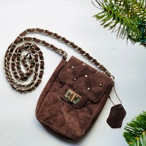 🟣3/$20 Brown Leather Crossbody Purse